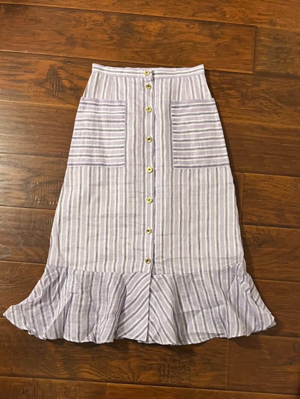 Sandro Purple Midi Skirt